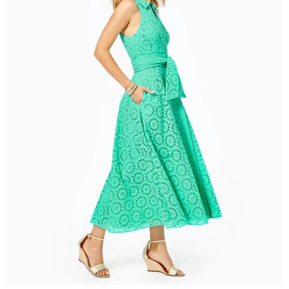 * SOLD * Chrisella Midi Shirtdress with Pockets - Picture 4 of 14